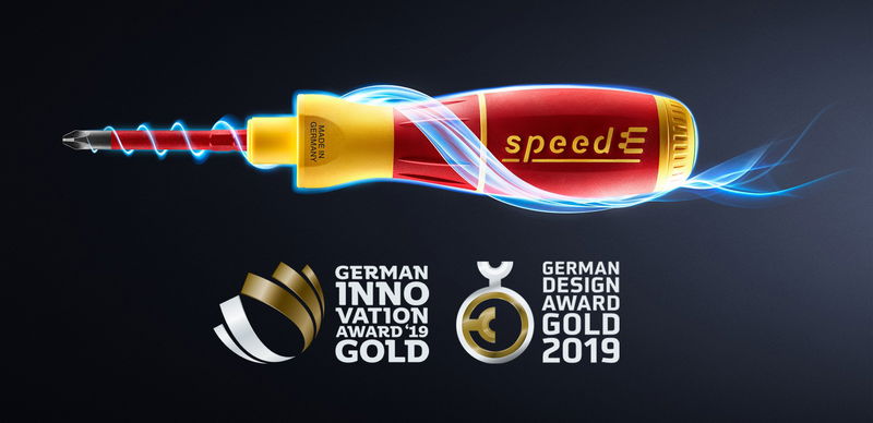 Doble GOLD para Wiha: speedE® también se ha hecho con el premio German Innovation Award 2019 con la distinción Gold (oro)