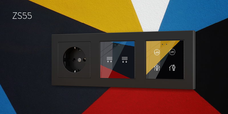 Zennio lanza la serie ZS55, la nueva gama de Mecanismos e Interruptores