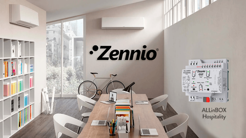 Control de la unidad de fain coil de habitaciones de hotel con el nuevo ALLinBOX Hospitality de Zennio