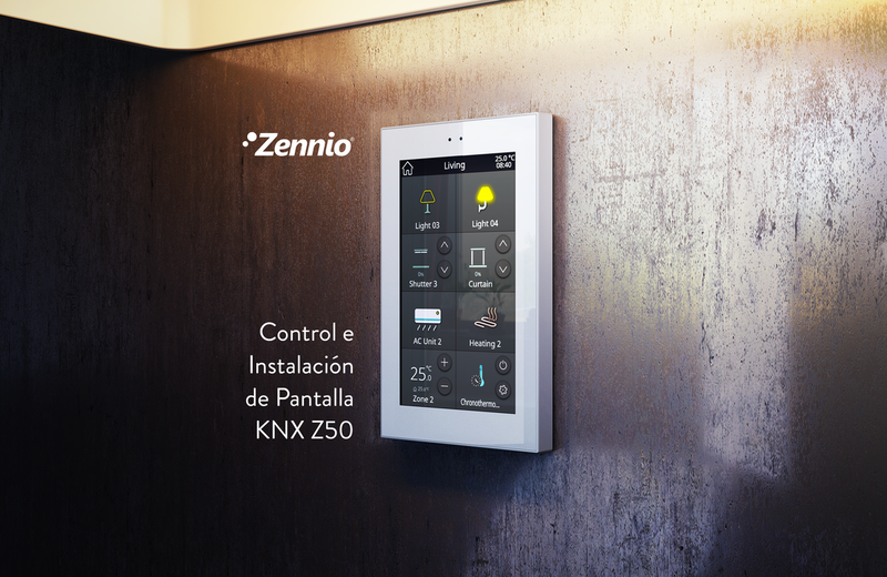 Desbloquea el Potencial de la Pantalla KNX Z50 de Zennio para una óptima Automatización y Control