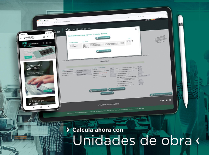 MMConecta incorpora las unidades de obra en sus configuraciones