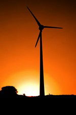 Producción de energía eólica. El aerogenerador