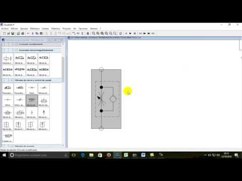 ELECTRONEUMÁTICA: Cilindro de doble efecto, con regulación de la velocidad de avance