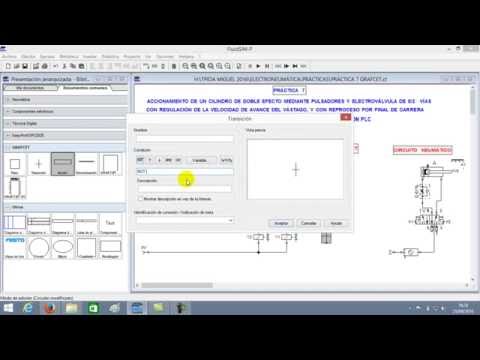 ELECTRONEUMÁTICA: Cilindro de doble efecto, con CPM2A, y con LOGO