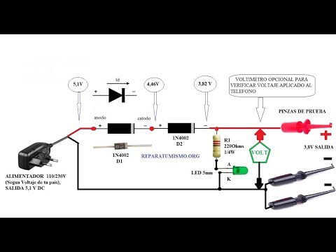 Alimentador sencillo para reparación de móviles - PARTE 1