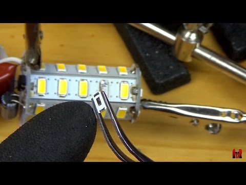 Reparar bombilla LED, con diodo SMD quemado