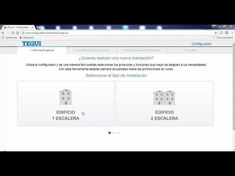 Tutorial Configurador para componer una instalación de Porteros y Videoporteros, de Tegui