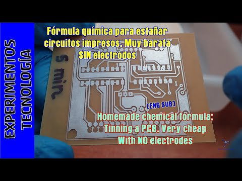 Fórmula para estañar circuitos por inmersión. ¡Sin electrodos!