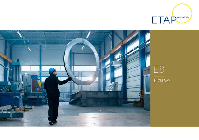 ETAP E8 - luminarias para espacios con techos a gran altura