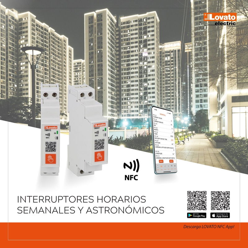 Nuevos interruptores horarios semanales y astronómicos TMRTC/TMAST