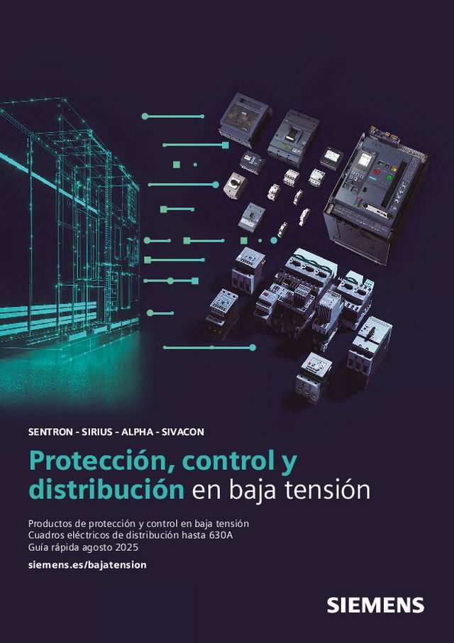 Nuevo catálogo Siemens 2025: productos de baja tensión más accesibles y conectados