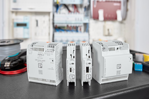 Fuente de alimentación para la automatización de edificios: alimentación y carga mediante USB