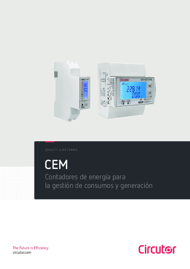 Contadores CEM para gestión eficiente del consumo energético