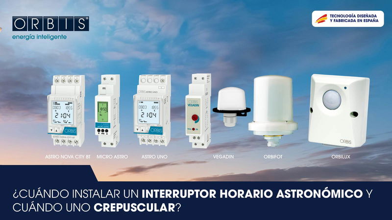 ¿Cuándo instalar un interruptor horario astronómico y cuándo uno crepuscular?