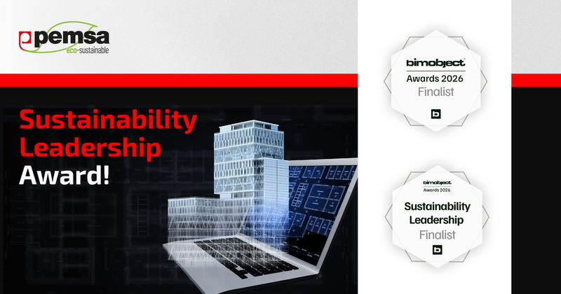 Pemsa, finalista en el los BIM Object Awards 2026 en la categoría Sustainability Leadership