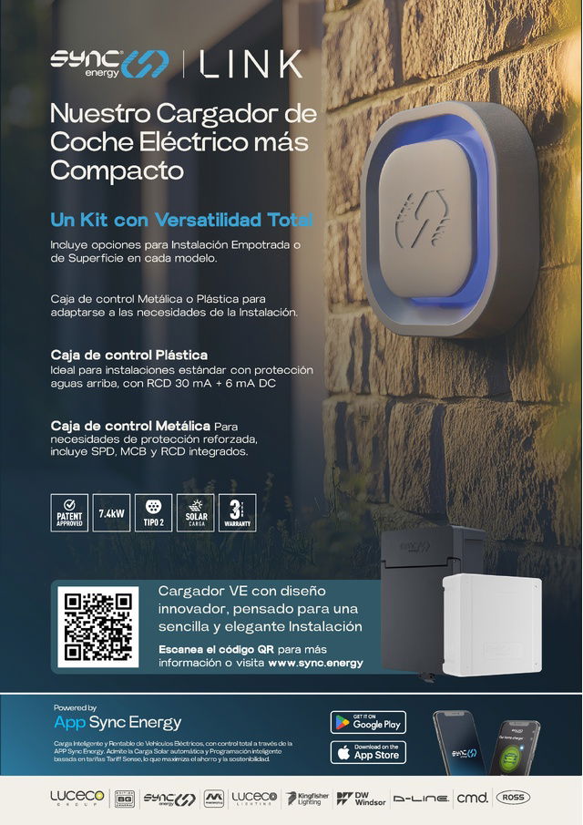 Sync Energy LINK - El cargador EV más compacto