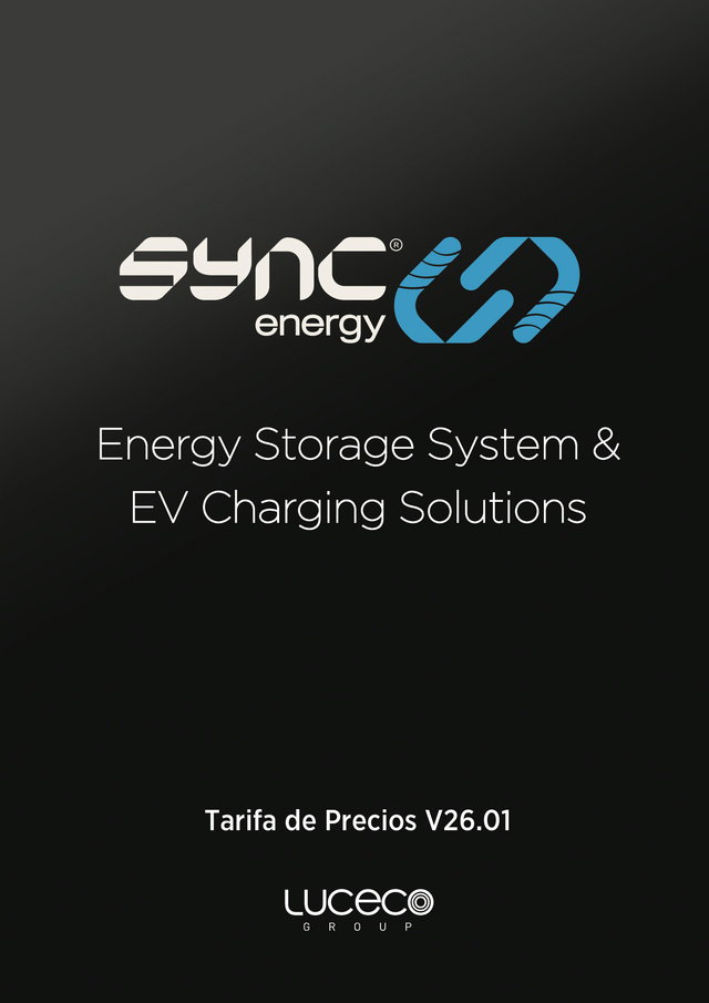 Sync Energy - Tarifa de Precios
