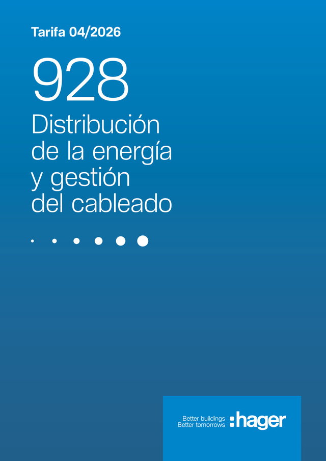 Nueva tarifa 928 de Hager