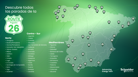 Schneider Electric pone en marcha la Ruta 26 para acercar la tecnología energética al electricista profesional