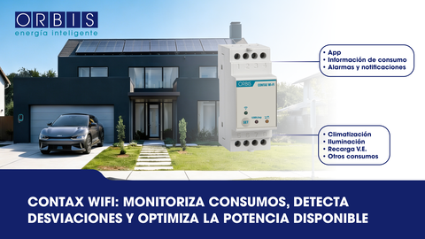 CONTAX WIFI: supervisión energética y submedición para instalaciones eléctricas con recarga de vehículo eléctrico