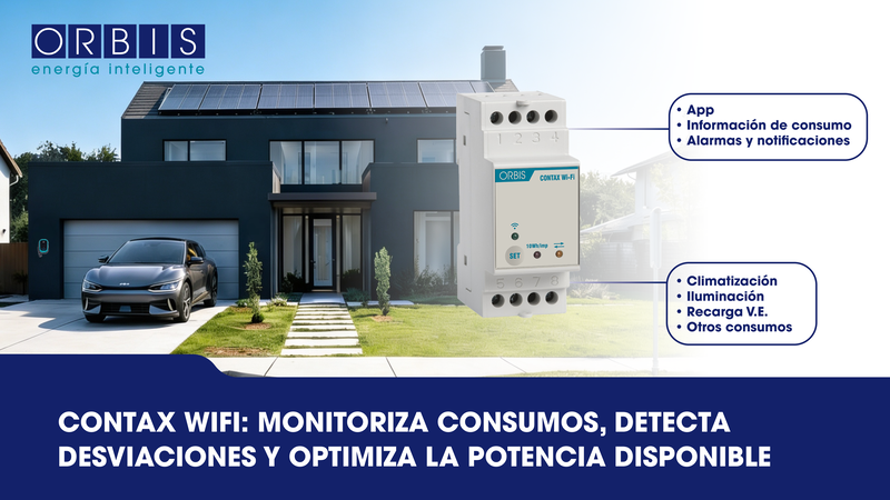 CONTAX WIFI: supervisión energética y submedición para instalaciones eléctricas con recarga de vehículo eléctrico