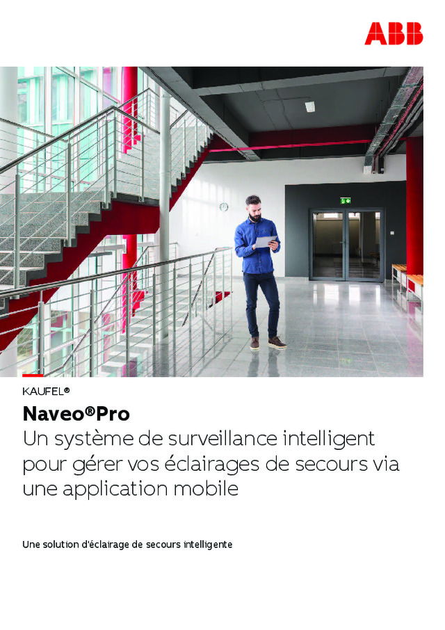 Naveo®Pro : un système de surveillance intelligent pour gérer vos éclairages de secours via une application mobile