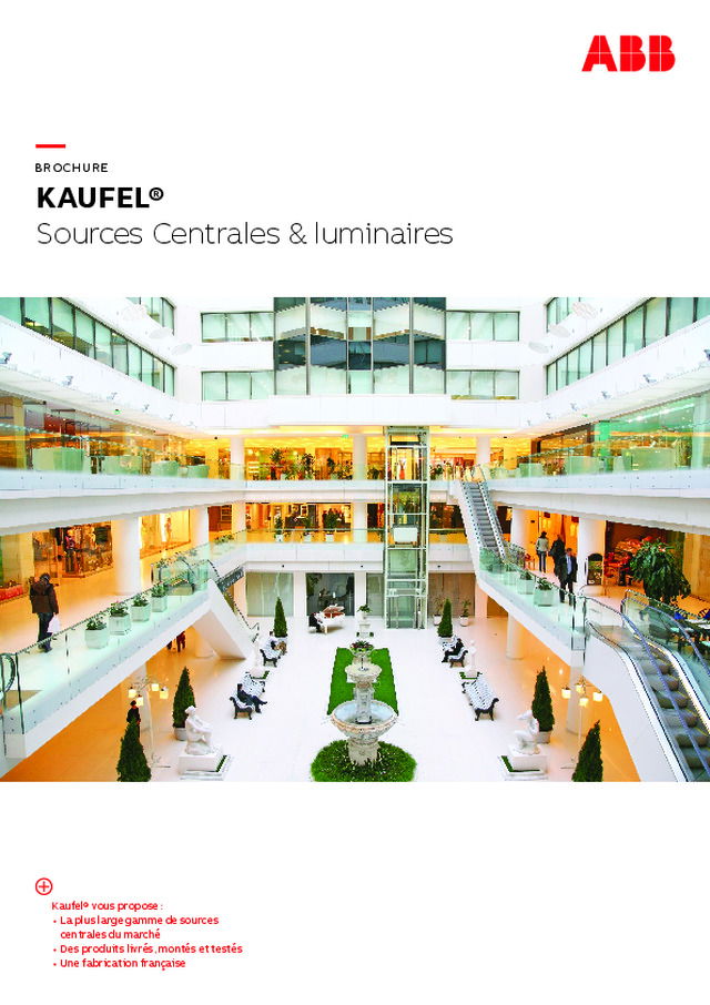 ABB KAUFEL® Sources Centrales & luminaires
