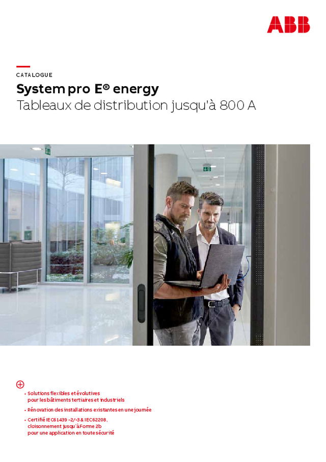 System pro E® energy - Tableaux de distribution jusqu'à 800 A