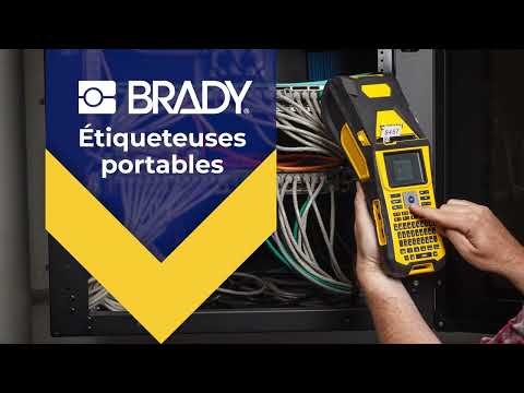Les étiqueteuses professionnelles portables de Brady