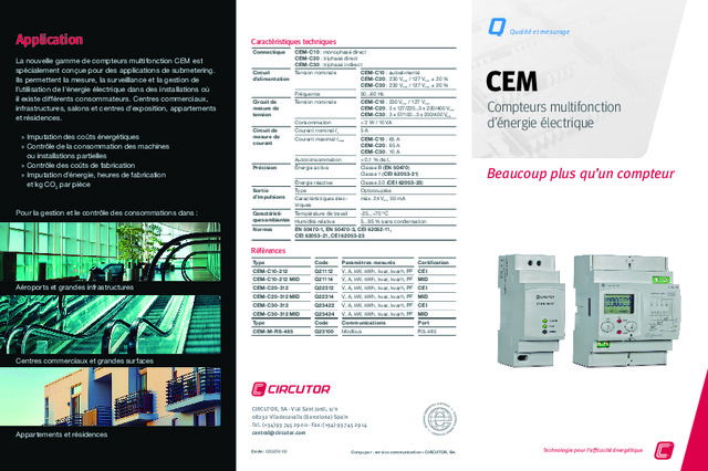 Circutor présente sa gamme de compteurs multifonctions CEM