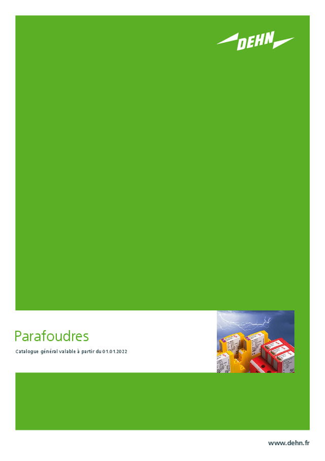 Dehn : catalogue général sur les parafoudres