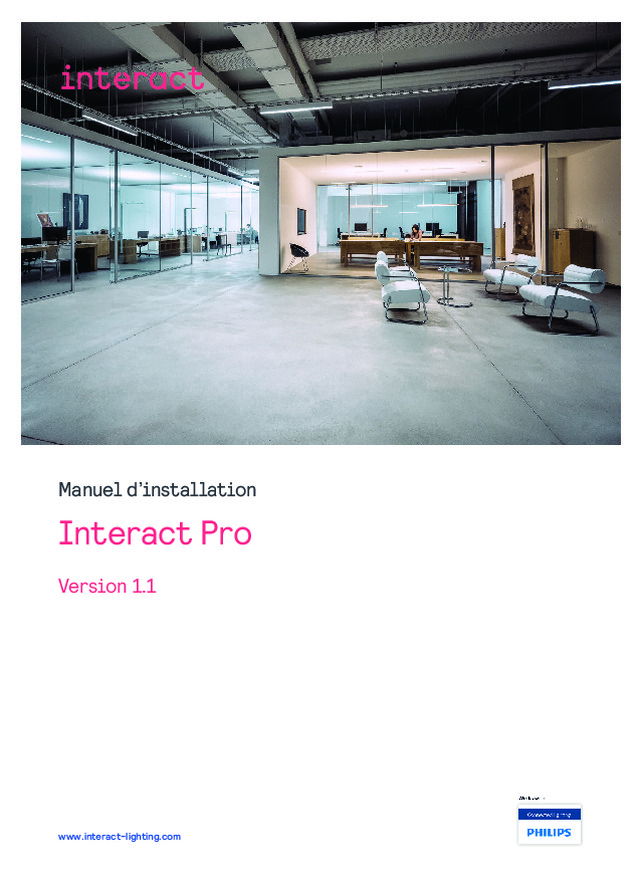 Manuel d’installation Interact Pro Version 1.1