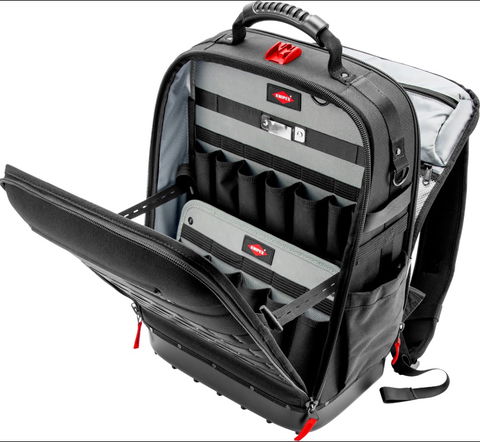 Transportez jusqu’à 15 Kg d’outils et d’accessoires sur votre dos avec le KNIPEX Modular X18