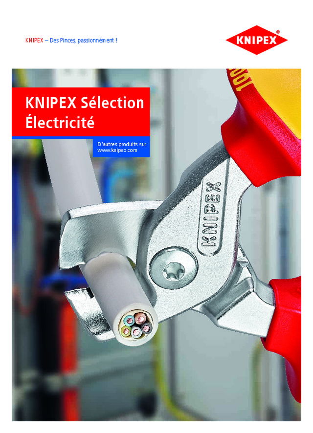 Professionnels de l'électricité, découvrez la gamme complète de pinces KNIPEX