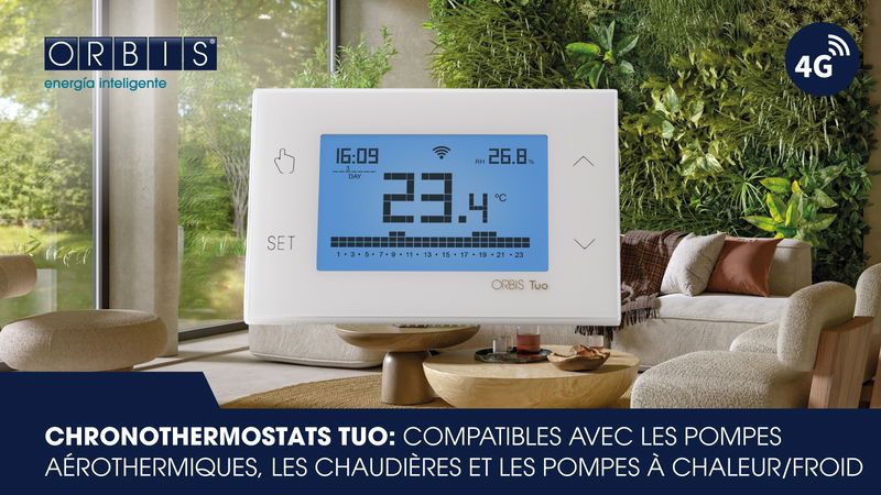 Innovation dans la domotique: Les chronothermostats ORBIS TUO intègrent l'IoT pour un contrôle efficace de l'énergie
