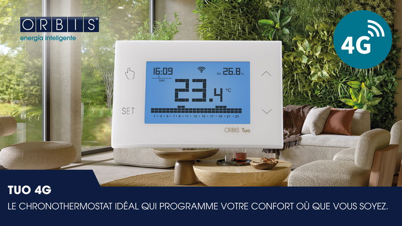 Chronothermostat TUO 4G : la solution parfaite pour les maisons sans connexion internet par câble ou wifi