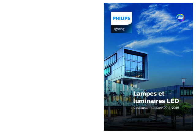 Catalogue Philips éclairage 2018/2019