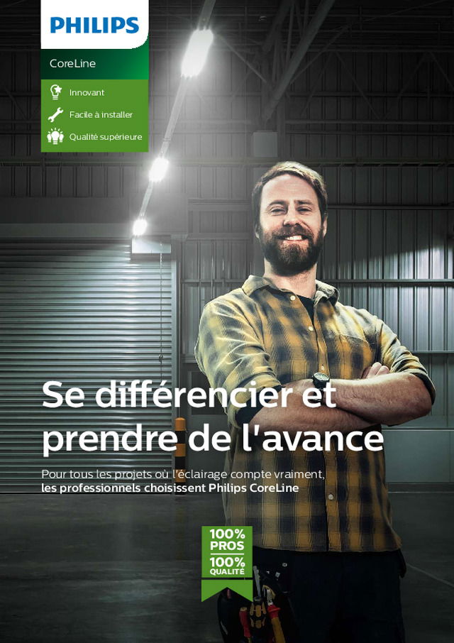 Philips CoreLine : la puissance de l'éclairage LED connecté