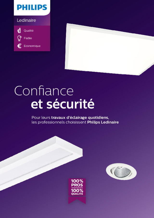 Philips Ledinaire : alliez performance et économies pour vos travaux d'éclairage quotidiens