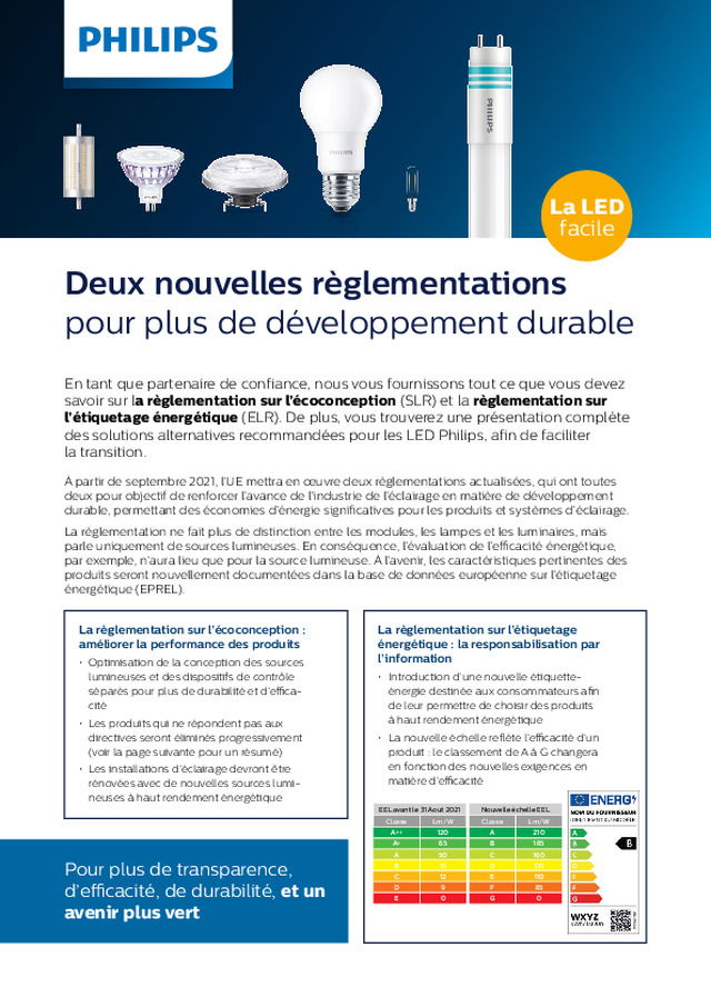 Tout sur réglementation sur l’écoconception (SLR) et la réglementation sur l’étiquetage énergétique (ELR)