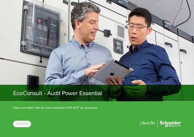 Établissez l'état des lieux d'une installation électrique avec EcoConsult - Audit Power Essential
