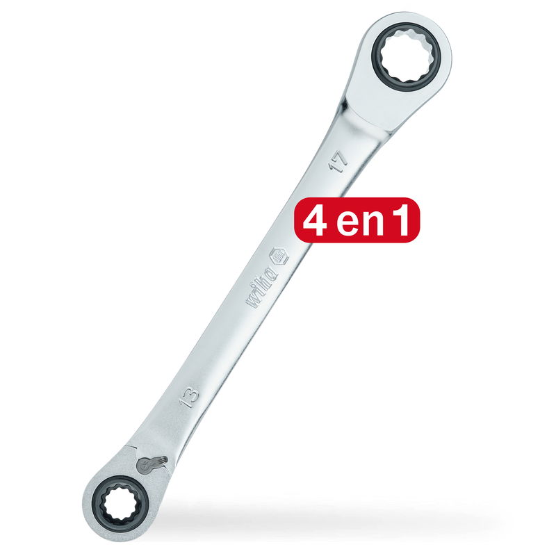 Découvrez la nouvelle clé à cliquet à anneau double 4 en 1 de Wiha