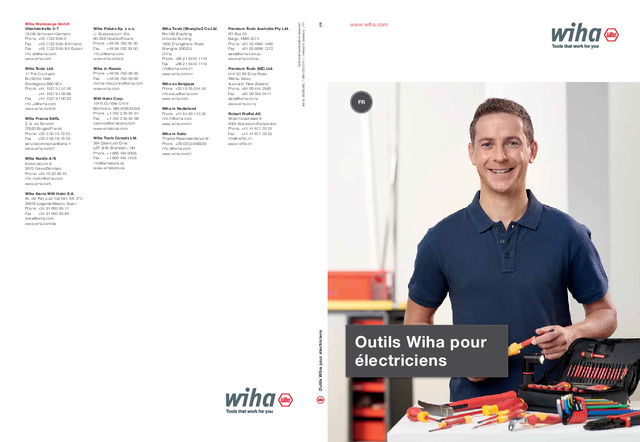 Catalogue Outils Wiha pour électriciens