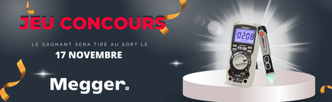 Jeu concours : Tentez de gagner un kit de mesure Megger ! 🎁