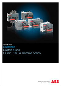 ABB - Product Catalogue - Switches. Switch Fuses: 0S32...160 A Gamma Series