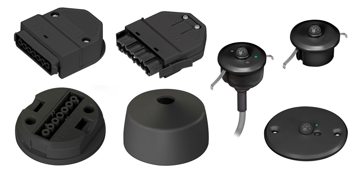 Black Flex7 PIR Sensor Head
