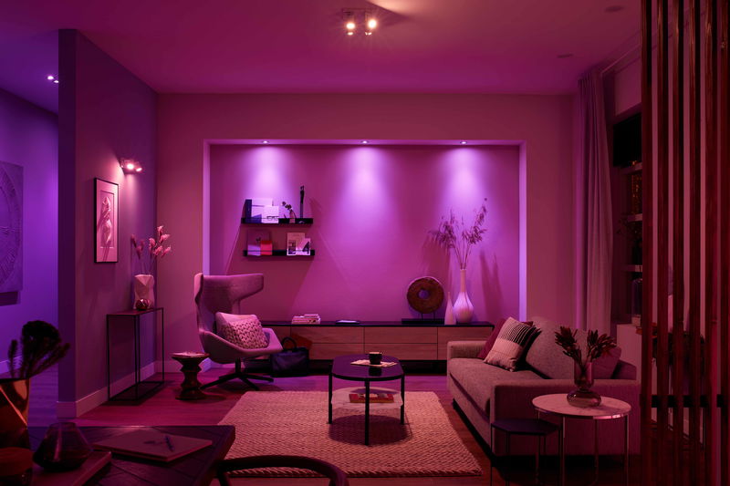 Set the perfect look and feel in your room with Philips Hue with Bluetooth