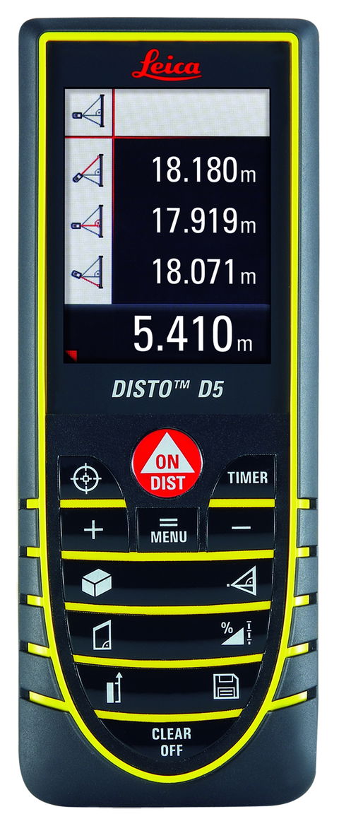 Introducing the NEW revolutionary Leica DISTO™ D5 laser distance measurer.