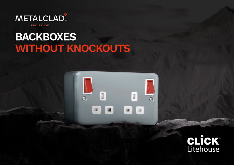 Metal Clad Pro backboxes without knockouts from Click Litehouse