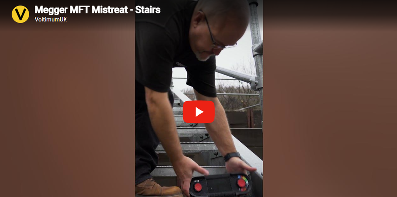 What happens to a Megger MFT when it falls down steel stairs?
